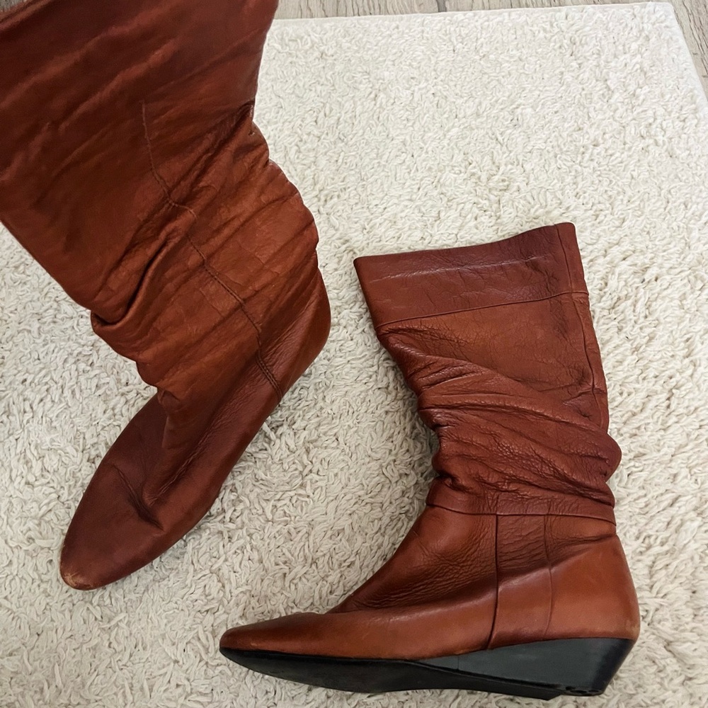 Aldo Brown Winter Boots with Slouchy Design